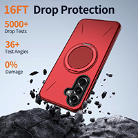 Étui de téléphone portable Azlefo 360 degrés, support de luxe antichoc en TPU et PC pour Samsung A56 A36 A23 A55 A35 A25 A16 A15 A07 A06 A05