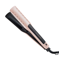 Lisseur à vapeur céramique premium PTC avec réservoir d'eau de 12 ml, arrêt automatique, double tension, outil de coiffage pour la maison et le salon