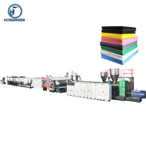 Machine à fabriquer des plaques en feuille ondulée creuse en PP à vis simple à haute efficacité Horserider, machine à pelletiser, machine à emballer - Product Image 2