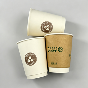 โรงงานผลิตแก้วกระดาษรักษ์โลก ป้องกันการรั่วซึม น้ำหนักตามสั่ง 150GSM-320GSM สำหรับบรรจุภัณฑ์อาหารแบบนำกลับบ้าน - Product Image 4