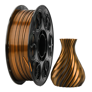 Filament d'imprimante 3D PLA soyeux multicolore dégradé arc-en-ciel brillant 1,75 mm 1 kg écologique pour impression FDM - Product Image 1