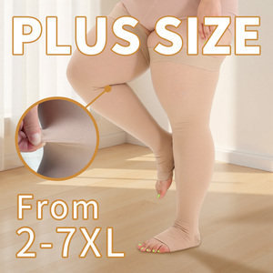 <span class=keywords><strong>Bas</strong></span> de contention anti-embolie à bout ouvert, confortables, à compression cuisse-haute, avec bord antidérapant - Product Image 2