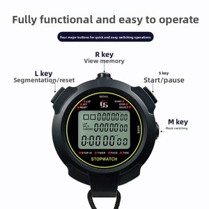 <span class=keywords><strong>Chronomètre</strong></span> numérique professionnel multi-canaux étanche pour la natation, la course à pied, l'athlétisme, l'entraînement et le fitness - Product Image 3