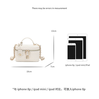 Sac à main de créateur en gros, sac à maquillage rétro imprimé, sac à main quotidien pour femme avec poignée supérieure et chaîne détachable