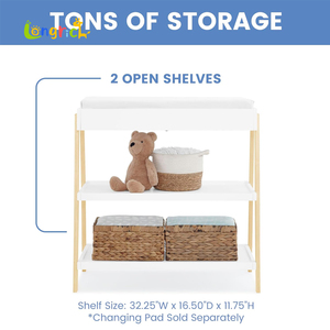 <span class=keywords><strong>Table</strong></span> à <span class=keywords><strong>langer</strong></span> en bois avec rangement <span class=keywords><strong>pour</strong></span> chambres d'enfants et meubles <span class=keywords><strong>de</strong></span> garderie <span class=keywords><strong>pour</strong></span> jardins d'enfants - Product Image 4