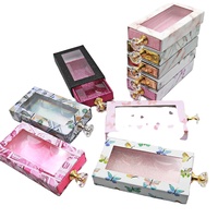 Boîtes rigides personnalisées en carton ivoire à double cœur, durables, avec gaufrage UV, pour vernis à ongles, cils, crème pour le visage, rose, violet, 4C, modernes et mignonnes