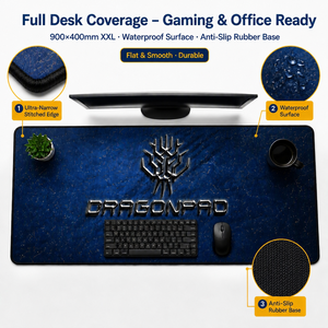 Oyuncu Mouse Pad'i XXL Özel Toplu Düşük Minimum Sipariş Adedi 900x400mm Masa Örtüsü Kaymaz Kauçuk Taban Dikişli Kenar OEM Toptan - Product Image 3