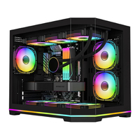 Boîtier d'ordinateur ATX360 panoramique avec vue sur l'eau, refroidi par eau, pour les joueurs, carte graphique série 40 pour les PC domestiques et professionnels