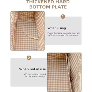 Tas gendongan anjing kucing, pembawa anak anjing perjalanan sisi lembut dapat dilipat dengan saku besar - Product Image 6