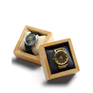 Dali 生态友好手镯木制手表展示盒与枕头