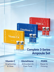 เซ็ตแอมพูลบำรุงผิววิตามินซี PDRN พรีเมียม เพื่อผิวกระจ่างใส ชุ่มชื้น เปล่งประกาย สำหรับมืออาชีพ ขายส่ง - Product Image 2