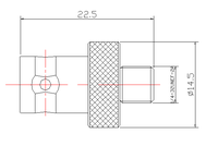 Usine bas prix Bnc femelle Jack Hembra prise vers Motorola Rf connecteur coaxial adaptateur coaxial Rohs en Stock cuivre laiton