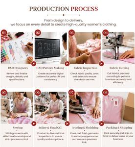 Produttore e Fornitore di <span class=keywords><strong>Abbigliamento</strong></span> Femminile OEM ODM Etichetta Privata Servizio Personalizzato Tessuto Colore Taglia MOQ Basso - Product Image 5