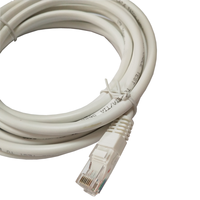 Kabel Jaringan UTP Panjang Kustom CAT5/CAT5E/CAT6 RJ45 Patch Cord Merek HANLI/OEM 8-Konduktor 0.5m-5m Zhejiang