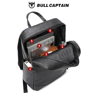 BULLCAPTAIN Men Business <b>Backpack</b> <b>Waterproof</b> Multi Pocket <b>Backpacks</b> Fit 16.5 Inch Laptop <b>School</b> Bags Male Travel <b>Backpack</b> - Product Image 4