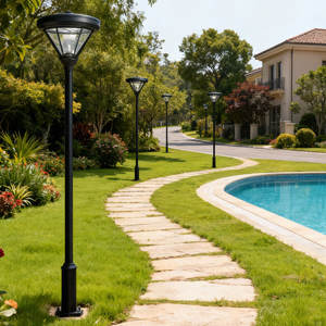 Đèn LED sân vườn cổ điển ngoài trời 30-60W, đèn chiếu sáng cảnh quan sân vườn, đèn đường sân vườn ngoài trời - Product Image 3