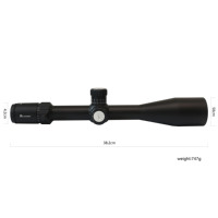 Optique de tir tactique 5-25x50 mm, système de réinitialisation à zéro, lunette durable et légère pour le tir en extérieur