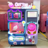 Machine à Barbe à Papa Automatique Professionnelle avec Système de Paiement par Pièces, Distributeur Automatique de Barbe à Papa en Promotion