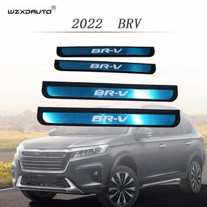 WZXD-Protector de pie de parachoques para coche, Kit de carrocería, placa de umbral de puerta con luz para <span class=keywords><strong>Honda</strong></span> <span class=keywords><strong>BRV</strong></span> <span class=keywords><strong>2022</strong></span>, color negro, 1 ud. - Product Image 2