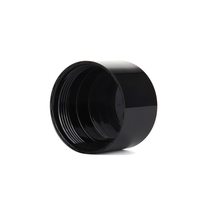 Vente en gros 75ml noir blanc vide rond en plastique bouteille de déodorant pour emballage cosmétique