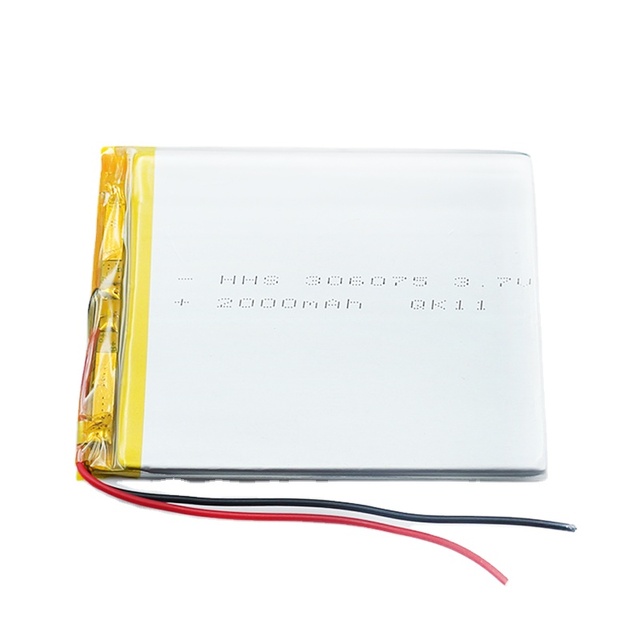 High Performance 306075 Lithium Polymer Battery 3.7v 2000mah Lipo Battery