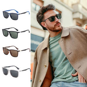 2024 hot <span class=keywords><strong>TR</strong></span> 90 occhiali da sole flessibili in fibra di carbonio templi di alta qualità moda quadrata Vintage tonalità di prezzo all'ingrosso per gli uomini - Product Image 2