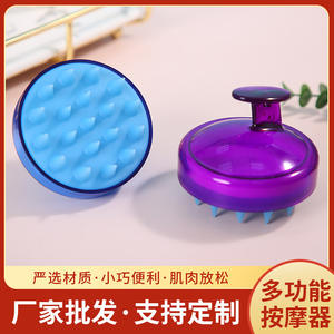 Cepillo para masaje del cuero cabelludo, 8x8x6,5 cm, silicona suave para uso doméstico, cepillo para champú, peine para baño - Product Image 5