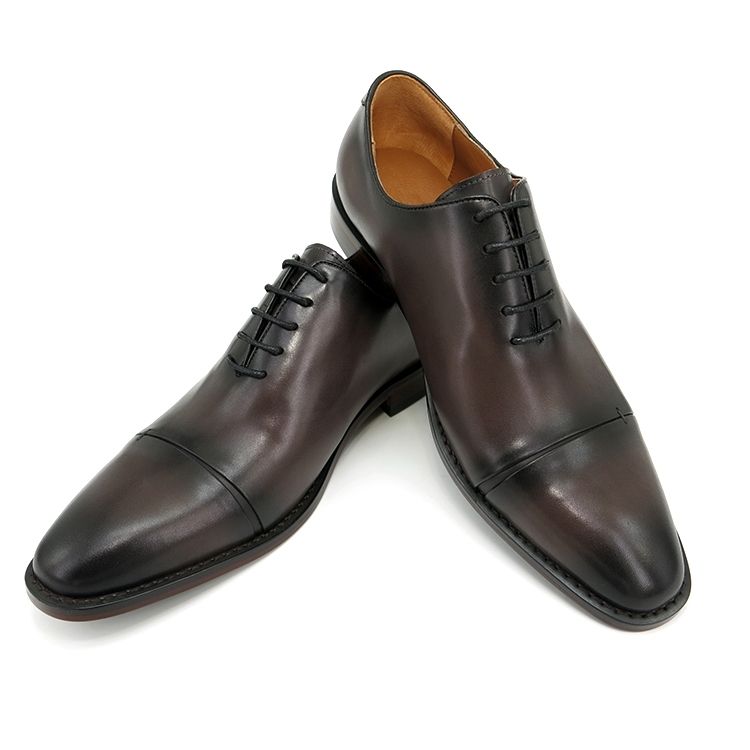 First-rate Fashion Rubber Sole Shoes Genuine Leather Dress Shoes for Men  African Style Handmade Men Dress Brown Shoes Turkey