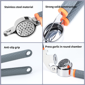 Prensa de Ajo Grande y Resistente con Pelador, Herramienta para Picar y Triturar Ajos y Semillas, Utensilio de Cocina - Product Image 3