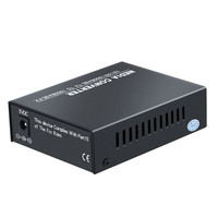 Transceptor de Fibra Óptica SFP, Transductor Fotoeléctrico Gigabit 1-Fibra-1-Cobre de Puerto LC Simple/Doble, Convertidor de Medios SFP