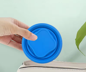 Gobelet pliable en silicone portable |   Gobelet d'eau de voyage anti-fuite pour les sports de plein air et le camping - Product Image 3