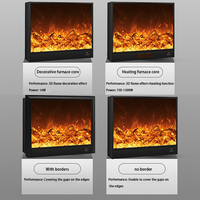 Cheminée artificielle pour la maison, cheminée américaine, flamme simulée, cheminée électrique décorative intégrée
