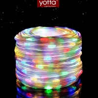 Cordon lumineux en cuir Flexible avec éclairage RGB, 10 M, 15M, 50M, 100M, 8 Modes, décoration de fête, jardin, noël