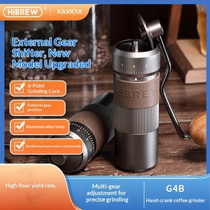 OEM/ODM <span class=keywords><strong>HiBREW</strong></span> G4B Moulin à café manuel en alliage d'aluminium à manivelle Boîte cadeau italienne pour pot Moka Petite taille pour la maison - Product Image 5