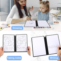 Bloc-notes tableau blanc YEKO A5/A4 portable effaçable en similicuir, tableau de bureau pour mémos, tableau de dessin manuel en PU