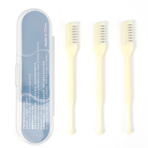 Tondeuse à poils de nez à double extrémité, en plastique avec dents, tondeuse à poils de nez avec emballage, pour le nettoyage des oreilles et des poils du nez - Product Image 3