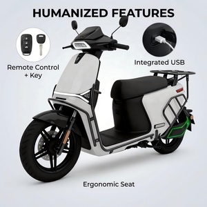 Scooter électrique Enduro pour passagers, 2 roues, pédales, cyclomoteur électrique, moteur à moyeu 4000W, batterie lithium 72V - Product Image 5