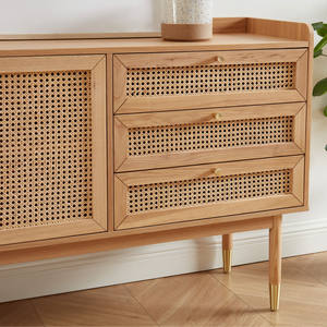 NOVA produk baru kabinet prasmanan bufet gaya Retro kayu dengan penyimpanan untuk furnitur ruang tamu dari Indonesia - Product Image 4