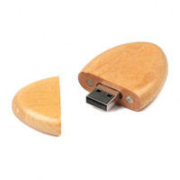 Mu-001 unik jumlah besar 4.0 jenis antarmuka multi Warna oval kayu USB 128GB flash drive