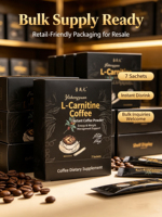 Café Instantáneo Adelgazante con MCT, L-Carnitina y Frijol Blanco, Bajo en Carbohidratos, Bebida Energética para Desayuno, Gimnasio y Entrenamiento