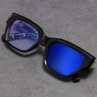Lunettes de vue anti-lumière bleue Fashion Square, montures en acétate, verres photochromiques optiques pour ordinateur