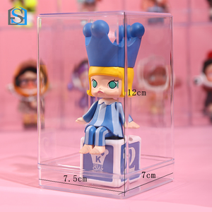 من المصنع مباشرة علبة عرض بلاستيكية مخصصة من البوب مارت صندوق تخزين أعمى مع باب شفاف وغطاء مقاوم للأتربة منظم مقتنيات - Product Image 5