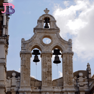 Campana de Iglesia Antigua de Bronce Fundido con Texto Grabado Personalizado, Gran Campana de Torre de Latón con Relieve para Capilla, Monasterio, Catedral - Product Image 1