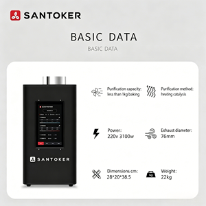 Eliminador de Humo Comercial Pequeño Santoker 100-1000g, Purificador Catalítico de Humo y Olores para Tostadores de Café - Product Image 5