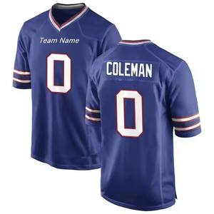 2024-25 abd amerikan futbolu Jersey özel mavi beyaz kırmızı Keon Coleman kısa % 100% Polyester baskılı dikişli tasarım Buffalo erkekler - Product Image 3