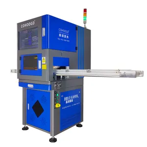 Stainless steel aluminum copper products CCD visual positioning fiber laser marking machine