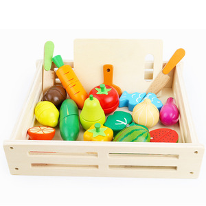 Ensemble de jouets magnétiques <span class=keywords><strong>en</strong></span> <span class=keywords><strong>bois</strong></span> pour fruits <span class=keywords><strong>et</strong></span> légumes Jouet de simulation pour enfants - Product Image 1