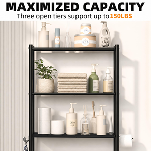 Wholesale Home Organizer <b>Shelf</b> <b>Rack</b> Multi Functional 3 Layer Washing Machine Storage <b>Rack</b> Metal Bathroom for <b>Shelf</b> Stands - Product Image 2