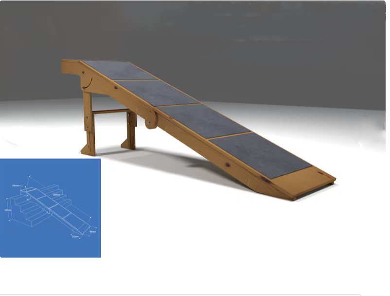 Customizable Wooden Dog Ramps Accessible Eco-friendly