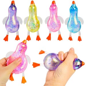 Nouvelle balle anti-stress en TPR super douce en forme de canard, thème aurore, jouet à presser portable pour tous les âges, cadeau créatif - Product Image 1